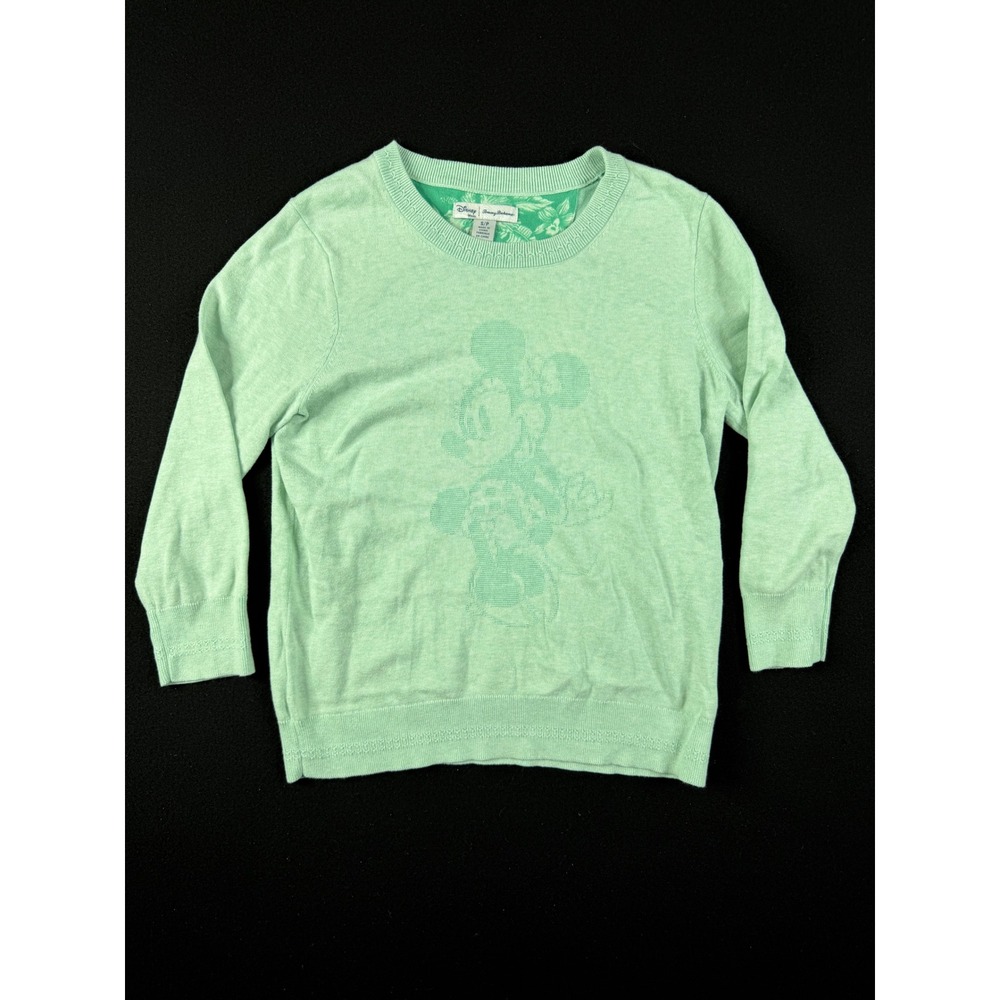Disney x Tommy Bahama Mickey Mouse Sweater Seafoam Green Womens Small